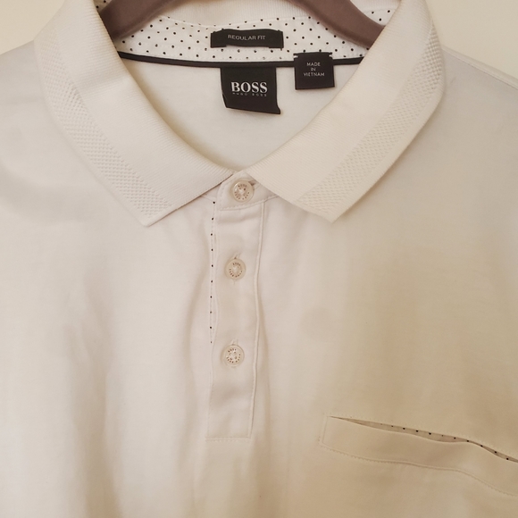 Boss Hugo Boss Prout 06 Regular Fit White Polo. - Picture 4 of 16